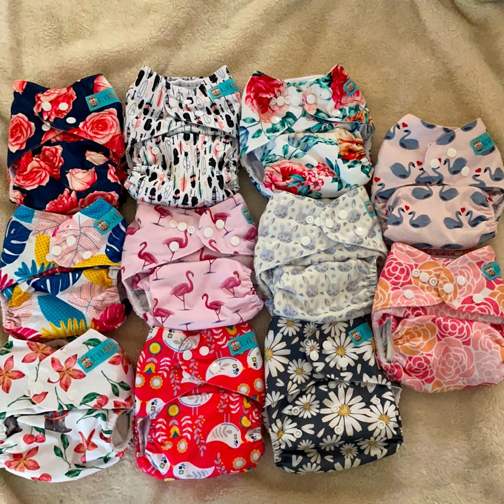 Alva baby cloth diaper stash